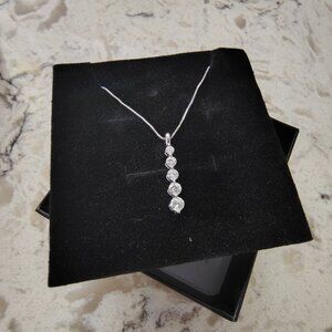 10KT White Gold Diamond Necklace - Professionally Appraised
